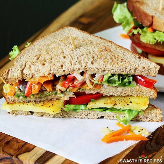 veg club sandwich